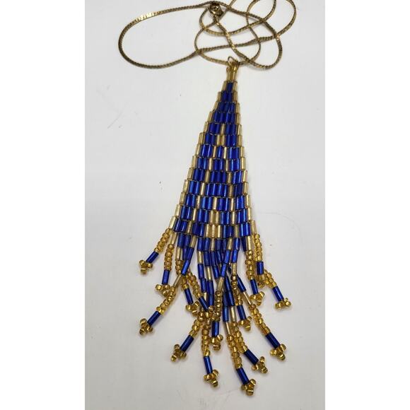 Vintage Pendant & Earrings Set Dangle Drop Necklace Matching Jewelry - Picture 9 of 11